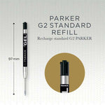 Load image into Gallery viewer, Genuine Parker Gel Ink Refills: Blue & Black, 0.7mm Medium Tip (2 Pack)