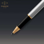 Load image into Gallery viewer, Personalized Parker Sonnet Rollerball Pen – Stainless Steel & 23K Gold | Engraved Parker Pen | Luxury Executive Gift