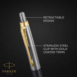 Load image into Gallery viewer, Personalized Parker Jotter XL Pen, Gray Lacquer, Engraved Ballpoint Gift