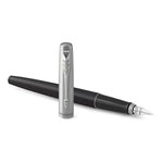 Load image into Gallery viewer, Personalized Parker Jotter Black Fountain Pen, Engraved Luxury Gift, Custom Writer's Instrument
