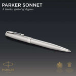Load image into Gallery viewer, Personalized Parker Sonnet Ballpoint Pen – Stainless Steel Palladium Coating Luxury Pen Gift