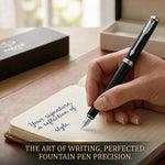 Load image into Gallery viewer, Personalized Parker IM Matte Black Fountain Pen, Engraved Chrome Trim Executive Gift