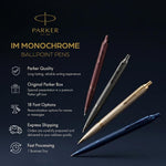 Load image into Gallery viewer, Personalized Parker IM Monochrome Ballpoint Pen – Custom Engraved Luxury Gift for Professionals, Graduates & Special Occasions