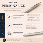 Load image into Gallery viewer, Personalized Parker IM Ballpoint Pen, Engraved Champagne Monochrome Luxury Gift