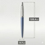 Load image into Gallery viewer, Personalized Parker Jotter Ballpoint Pen, Waterloo Blue, Custom Engraved Gift for Him & Her, Doctor, Wedding, Groomsmen, Anniversary,