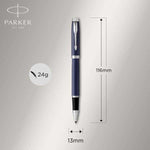 Load image into Gallery viewer, Personalized Parker IM Rollerball Pen – Blue Lacquer | Custom Engraved Gift | Luxury Parker Pen with Gift Box