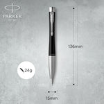 Load image into Gallery viewer, Personalized Parker Urban Ballpoint Pen, Black Matte, Custom Engraved Pen, Gift Boxed