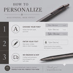 Load image into Gallery viewer, Personalized Parker Jotter Mechanical Pencil | Engraved Stainless Steel, Chrome Trim (Gift Box)
