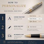 Load image into Gallery viewer, Personalized Parker Pen, Wedding Gift for Bride and Groom, Engraved Couple Gift, Custom Wedding Keepsake