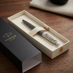 Load image into Gallery viewer, Personalized Parker Jotter Premium Ballpoint Pen – Black, Custom Engraved Pen Gift for Him & Her, Doctor, Wedding, Groomsmen, Anniversary