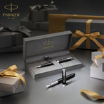 Load image into Gallery viewer, Personalized Parker Sonnet Ballpoint Pen – Red Lacquer with Gold Trim