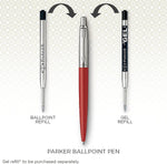 Load image into Gallery viewer, Personalized Black Parker Jotter Pen, Custom Engraved Ballpoint, Gift for Him & Her, Doctor, Wedding, Groomsmen, Anniversary, Graduation