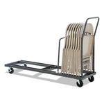 Load image into Gallery viewer, Chair/table Cart, Metal, 600 Lb Capacity, 20.86" X 50.78" To 72.04" X 43.3", Black