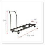 Load image into Gallery viewer, Chair/table Cart, Metal, 600 Lb Capacity, 20.86" X 50.78" To 72.04" X 43.3", Black