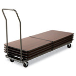 Load image into Gallery viewer, Chair/table Cart, Metal, 600 Lb Capacity, 20.86" X 50.78" To 72.04" X 43.3", Black