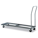 Load image into Gallery viewer, Chair/table Cart, Metal, 600 Lb Capacity, 20.86" X 50.78" To 72.04" X 43.3", Black