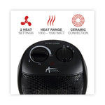 Load image into Gallery viewer, Ceramic Heater, 1,500 W, 7.12 X 5.87 X 8.75, Black