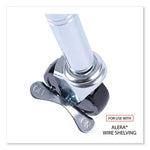 Load image into Gallery viewer, Optional Casters For Wire Shelving, Grip Ring Stem, 3" Wheel, Black, 4/set (2 Locking)