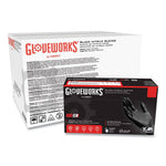 Load image into Gallery viewer, Industrial Nitrile Gloves, Powder-free, 5 Mil, Medium, Black, 100/box, 10/carton