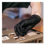 Load image into Gallery viewer, Industrial Nitrile Gloves, Powder-free, 5 Mil, Medium, Black, 100/box, 10/carton