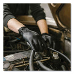Load image into Gallery viewer, Industrial Nitrile Gloves, Powder-free, 5 Mil, Medium, Black, 100/box, 10/carton