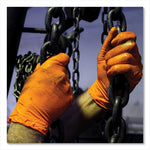 Load image into Gallery viewer, Heavy-duty Industrial Nitrile Gloves, Powder-free, 8 Mil, Medium, Orange, 100 Gloves/box, 10 Boxes/carton