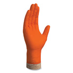 Load image into Gallery viewer, Heavy-duty Industrial Nitrile Gloves, Powder-free, 8 Mil, Medium, Orange, 100/box