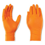 Load image into Gallery viewer, Heavy-duty Industrial Gloves, Powder-free, 8 Mil, Large, Orange, 100 Gloves/box, 10 Boxes/carton