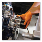 Load image into Gallery viewer, Heavy-duty Industrial Gloves, Powder-free, 8 Mil, Large, Orange, 100 Gloves/box, 10 Boxes/carton