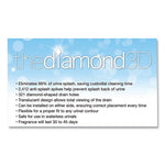 Load image into Gallery viewer, Diamond 3d Urinal Screen, Melon Mist Scent, Clear, 10/pack, 6 Packs/carton