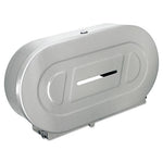 Load image into Gallery viewer, Toilet Tissue 2 Roll Dispenser, Jumbo, 20.81 X 5.31 X 11.38, Satin-finish Stainless Steel