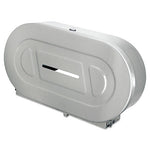Load image into Gallery viewer, Toilet Tissue 2 Roll Dispenser, Jumbo, 20.81 X 5.31 X 11.38, Satin-finish Stainless Steel