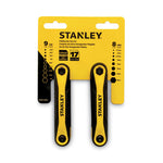 Load image into Gallery viewer, Folding Metric And Sae Hex Keys, 2/pack, Yellow/black