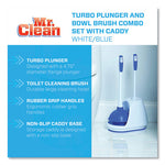 Load image into Gallery viewer, Turbo Plunger And Bowl Brush Set, 12.5" Plastic Handle, 6" Dia, White