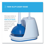 Load image into Gallery viewer, Turbo Plunger And Bowl Brush Set, 12.5" Plastic Handle, 6" Dia, White