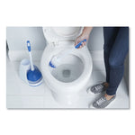 Load image into Gallery viewer, Turbo Plunger And Bowl Brush Set, 12.5" Plastic Handle, 6" Dia, White