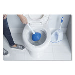 Load image into Gallery viewer, Turbo Plunger And Bowl Brush Set, 12.5" Plastic Handle, 6" Dia, White