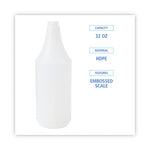 Load image into Gallery viewer, Embossed Spray Bottle, 32 Oz, Clear, 24/carton