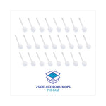 Load image into Gallery viewer, Deluxe Bowl Mop, 12" Handle, 2" Mop Head, White, 25/carton