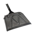 Load image into Gallery viewer, Metal Dust Pan, 12 X 14, 2" Handle, 20-gauge Steel, Black, 12/carton