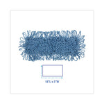 Load image into Gallery viewer, Mop Head, Dust, Looped-end, Cotton/synthetic Fibers, 18 X 5, Blue