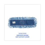Load image into Gallery viewer, Mop Head, Dust, Looped-end, Cotton/synthetic Fibers, 24 X 5, Blue