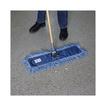 Load image into Gallery viewer, Mop Head, Dust, Looped-end, Cotton/synthetic Fibers, 24 X 5, Blue