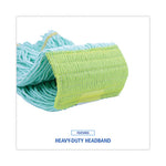 Load image into Gallery viewer, Ecomop Looped-end Mop Head, Recycled Fibers, Medium Size, Green