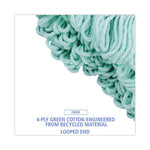 Load image into Gallery viewer, Ecomop Looped-end Mop Head, Recycled Fibers, Extra Large Size, Green