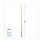 Load image into Gallery viewer, Threaded End Broom Handle, Lacquered Wood, 0.94" Dia X 60", Natural