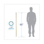 Load image into Gallery viewer, Tapered End Broom Handle, Lacquered Pine, 1.13" Dia X 60", Natural