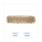 Load image into Gallery viewer, Industrial Dust Mop Head, Washable, Hygrade Cotton, 36w X 5d, White