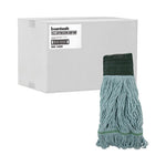 Load image into Gallery viewer, Echomop With Looped-end Wet Head, Synthetic/cotton, Medium, Blue, 12/carton