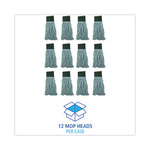 Load image into Gallery viewer, Echomop With Looped-end Wet Head, Synthetic/cotton, Medium, Blue, 12/carton